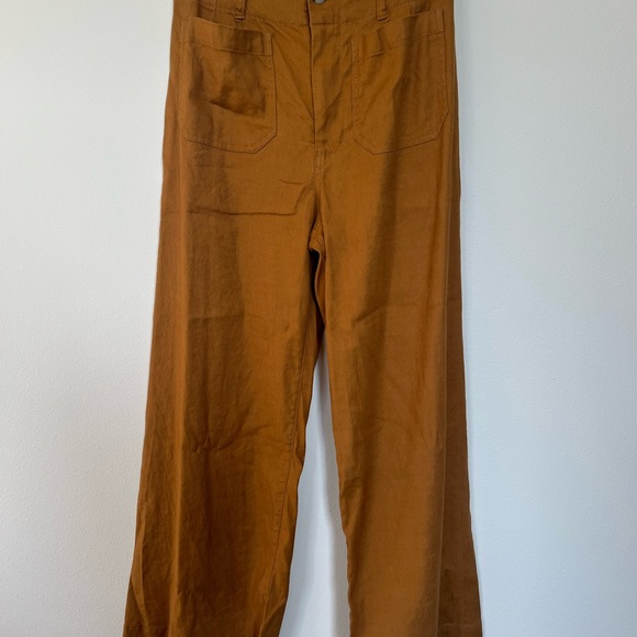 Anthropologie Maeve The Colette Cropped Wide Leg Pants 28 - Picture 9 of 15
